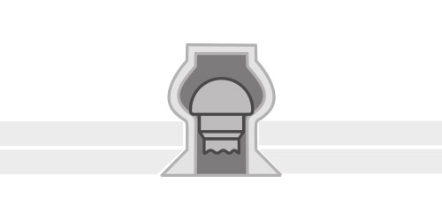 Trhací nýt Al/St 3,2x7,5 ZH uzavřený